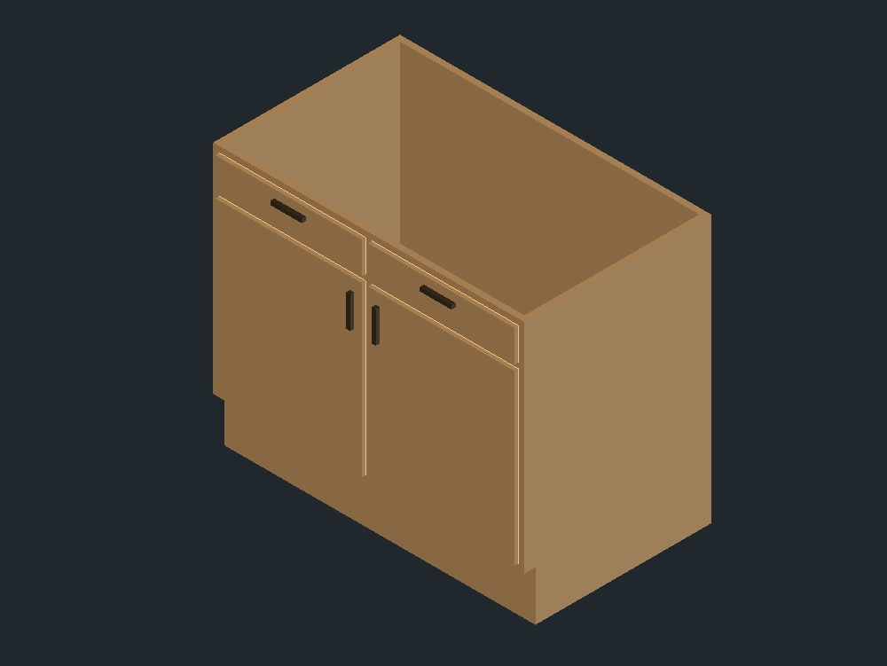 armoire de cuisine 3D