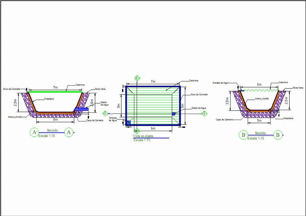 Pozo de agua en AutoCAD | Descargar CAD (337.82 KB) | Bibliocad