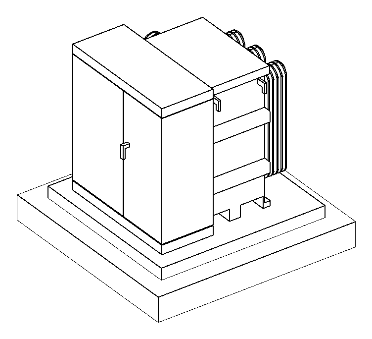 Transformador Pedestal 500 KVA (PROLEC) Bases de Concreto