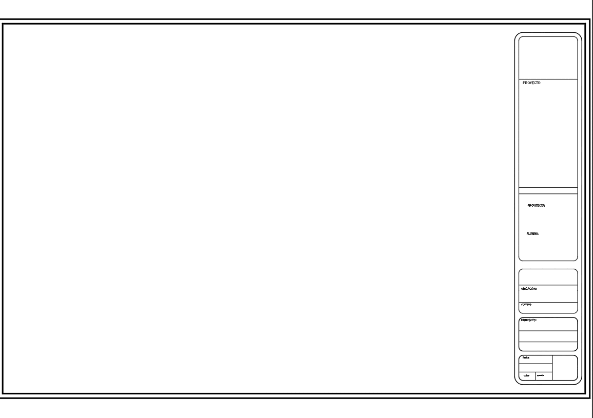 Letterhead cad drawing in model space .
