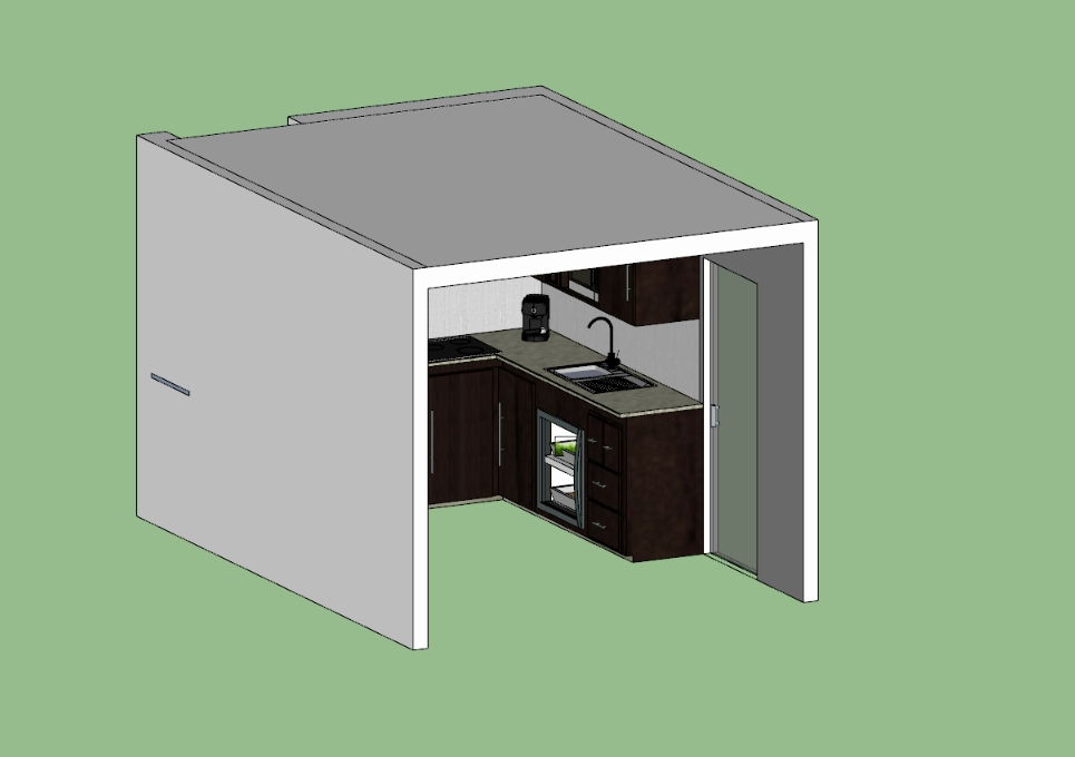 Cocina modular 3d # modular kitchen 3d