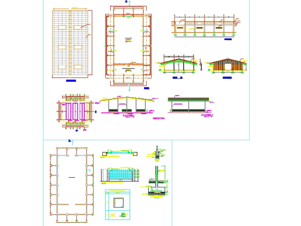 Plans warehouse in AutoCAD Download CAD free 422 48 KB 