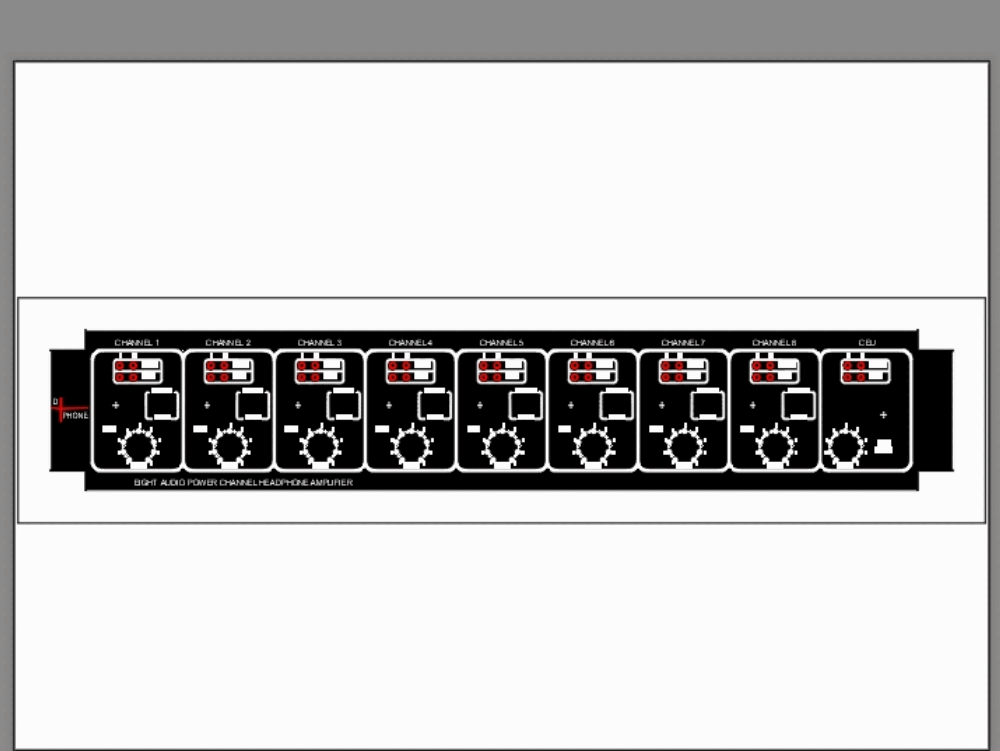 Panel frontal de Altavoz.