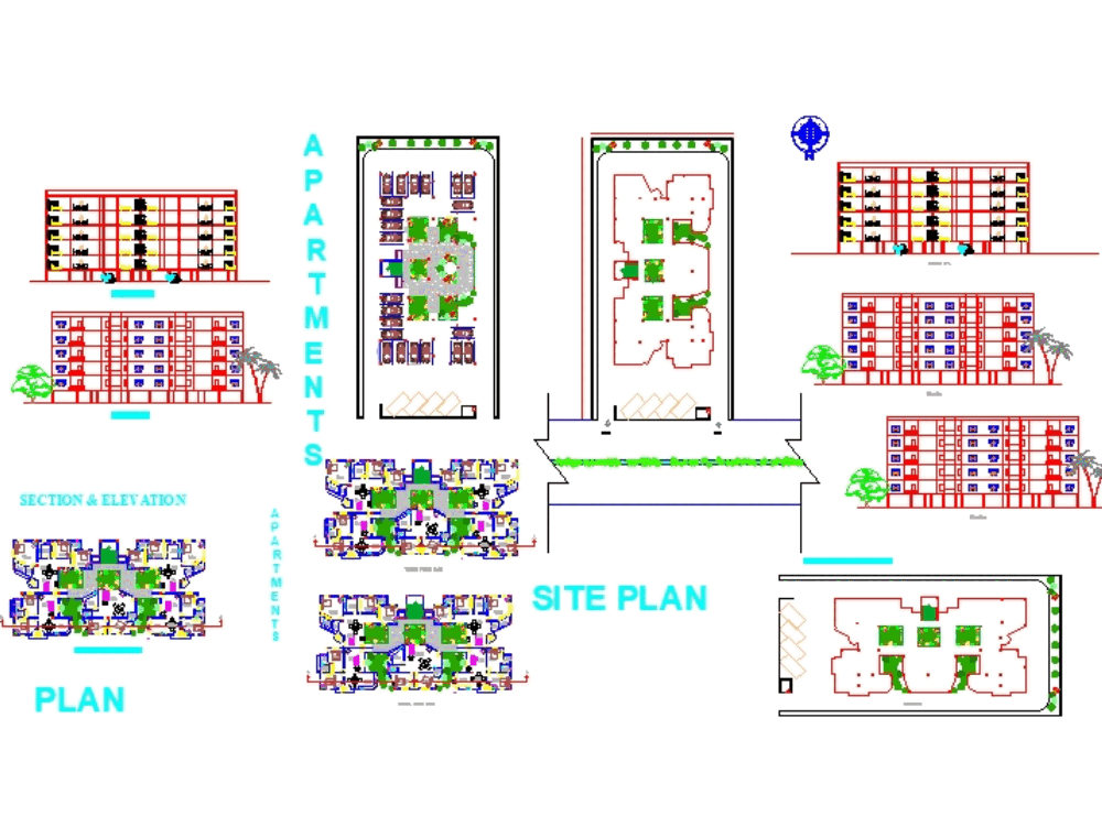 Apartment in AutoCAD  Download CAD free (22.223 MB)  Bibliocad