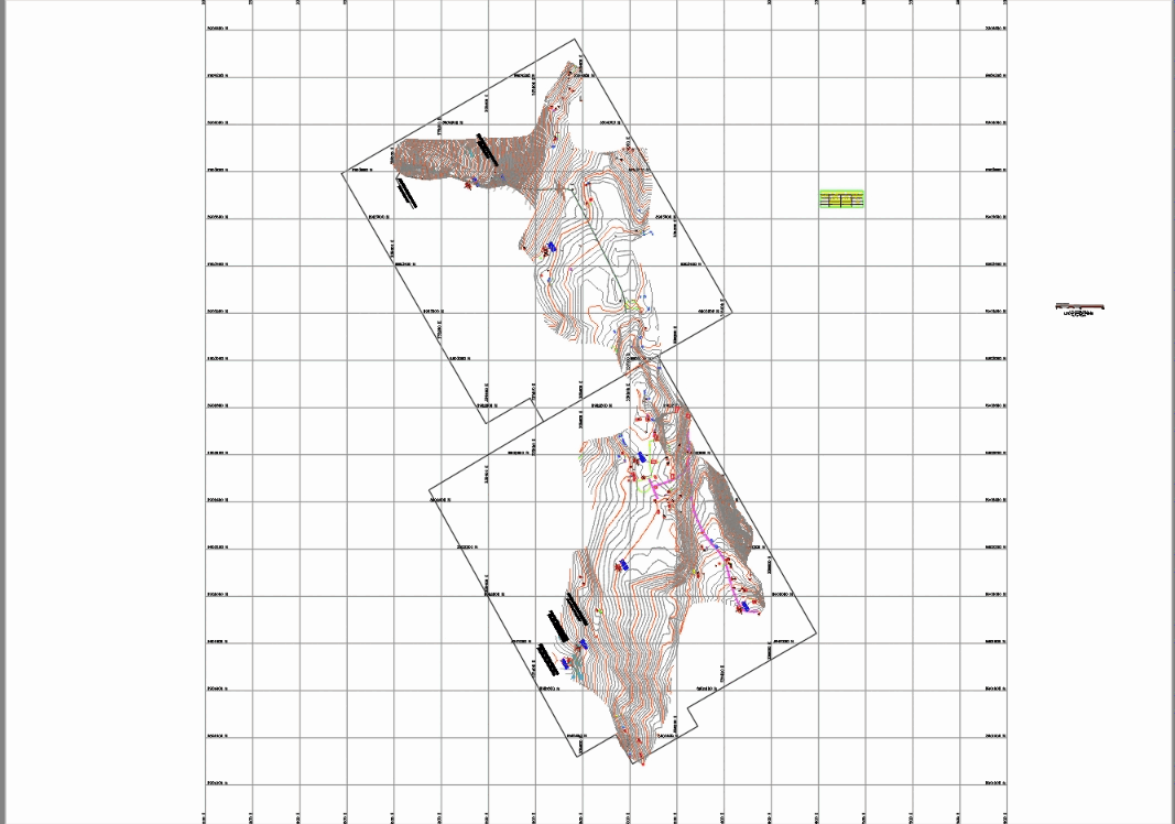 Plano de calicatas de una fuente. en AutoCAD | CAD (7.81 MB) | Bibliocad