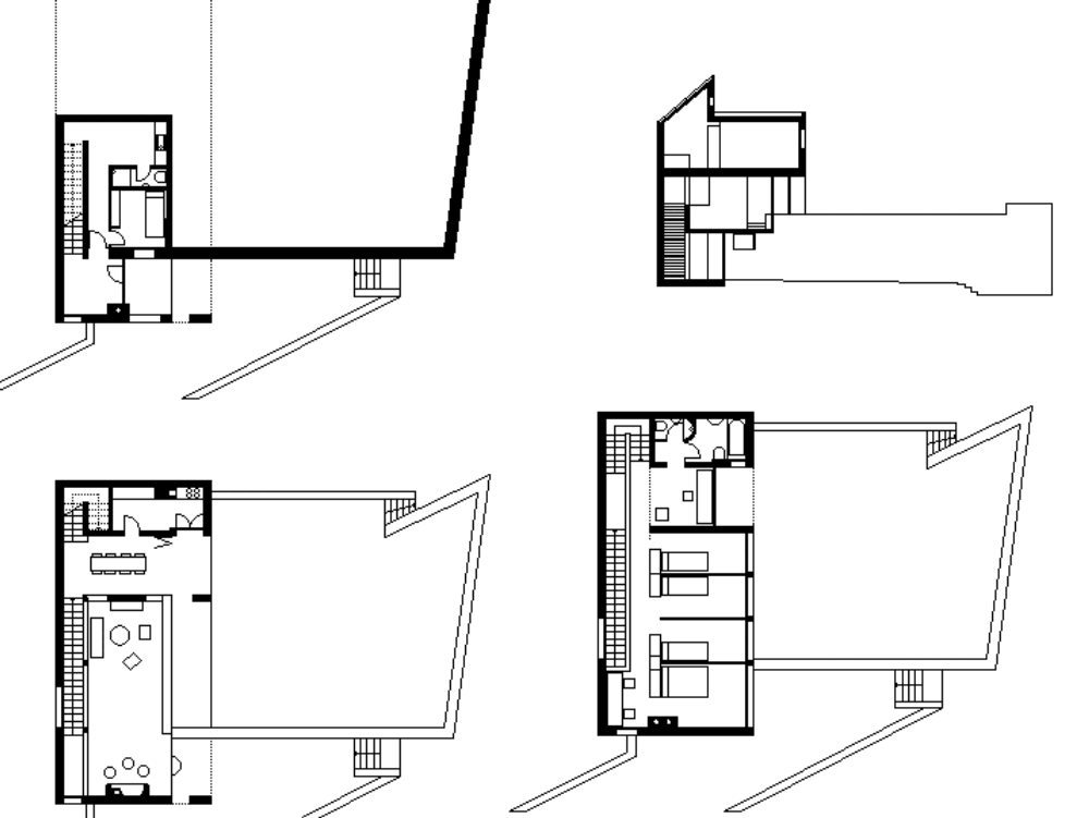 Casa cavalli luigi snozzi in AutoCAD | Download CAD free (358.5 KB ...