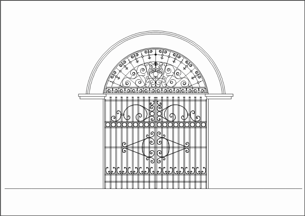 GATE FOR RESIDENCE .
