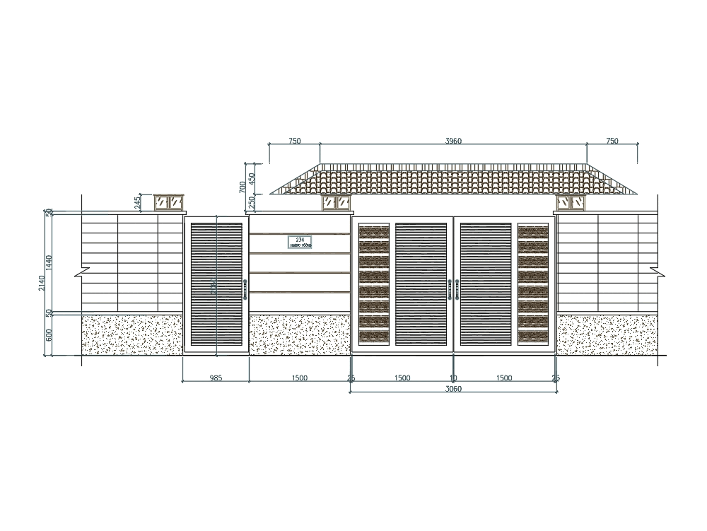 Dibujo de puerta . en AutoCAD | Descargar CAD gratis (54.33 KB) | Bibliocad