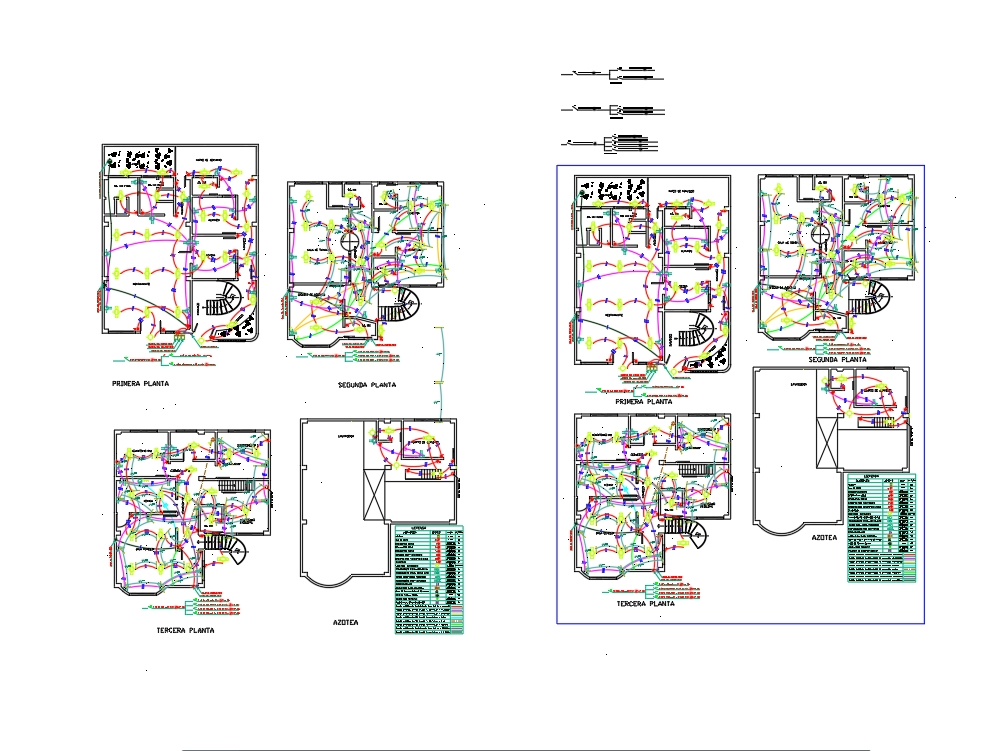 installation plan electrical of a house