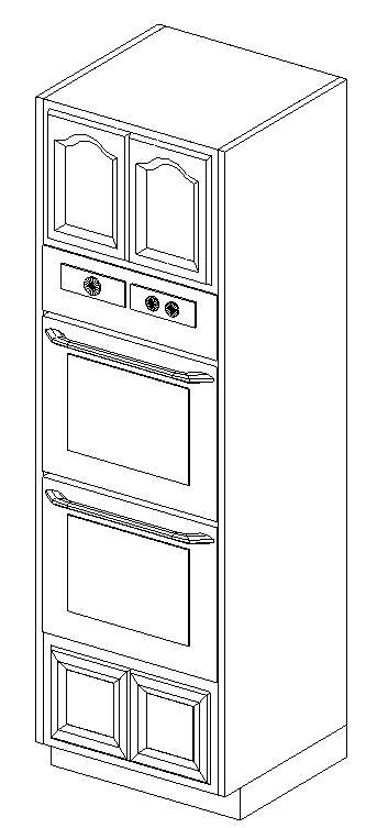 Wardrobe Tower with 2 ovens