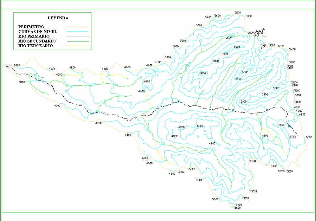 Carte des bassins de Pachacoto