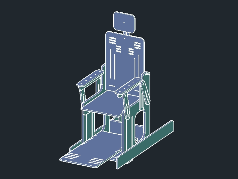 3D-Haltungsstuhl