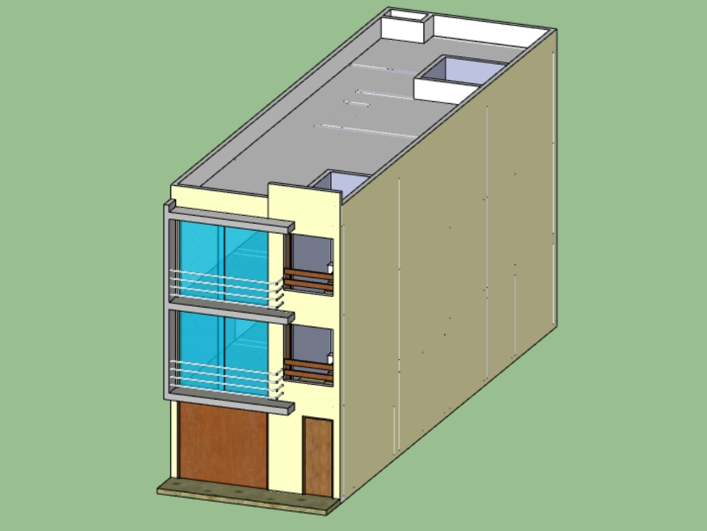 3d multi housing in SKP | CAD download (6.07 MB) | Bibliocad