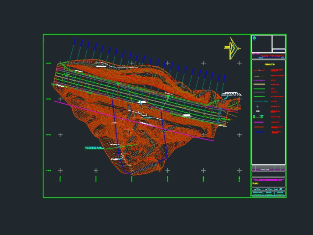 Resultado de imagen para topografia en cad