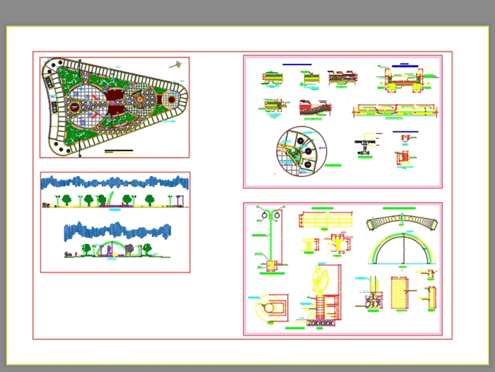 Plaza in AutoCAD | CAD download (4.13 MB) | Bibliocad planning a electrical circuit 