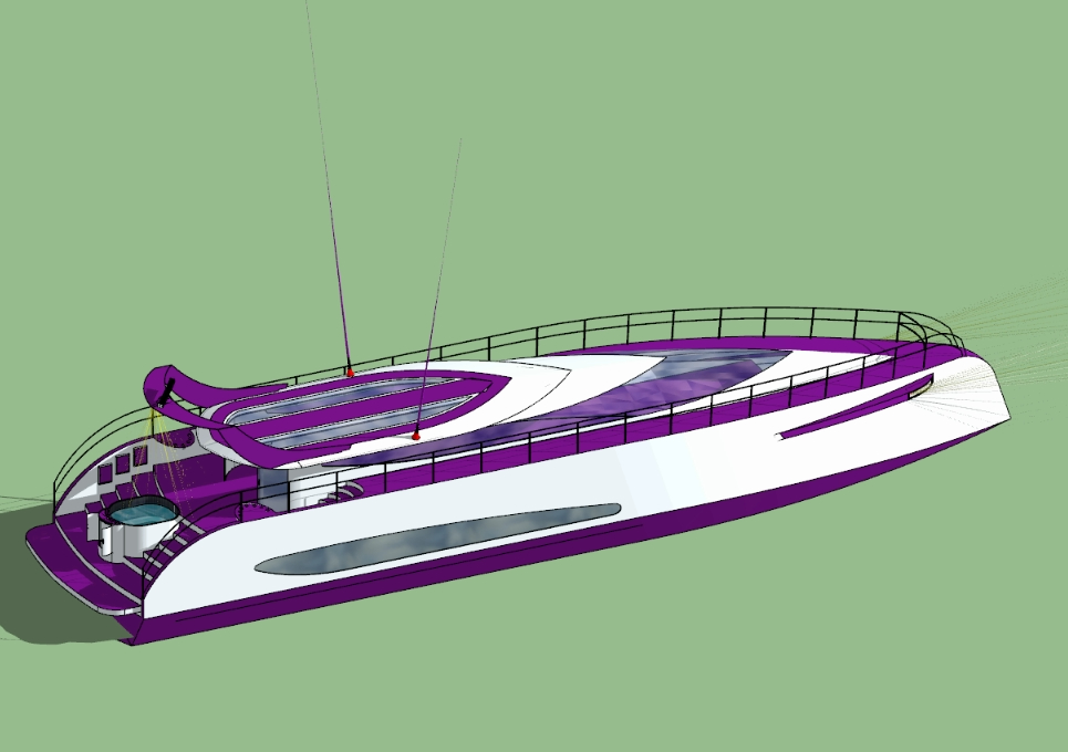 3D yacht
