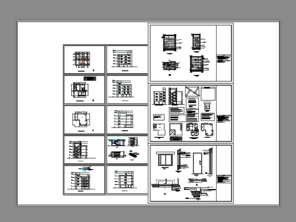 Building in AutoCAD | CAD download (1.24 MB) | Bibliocad