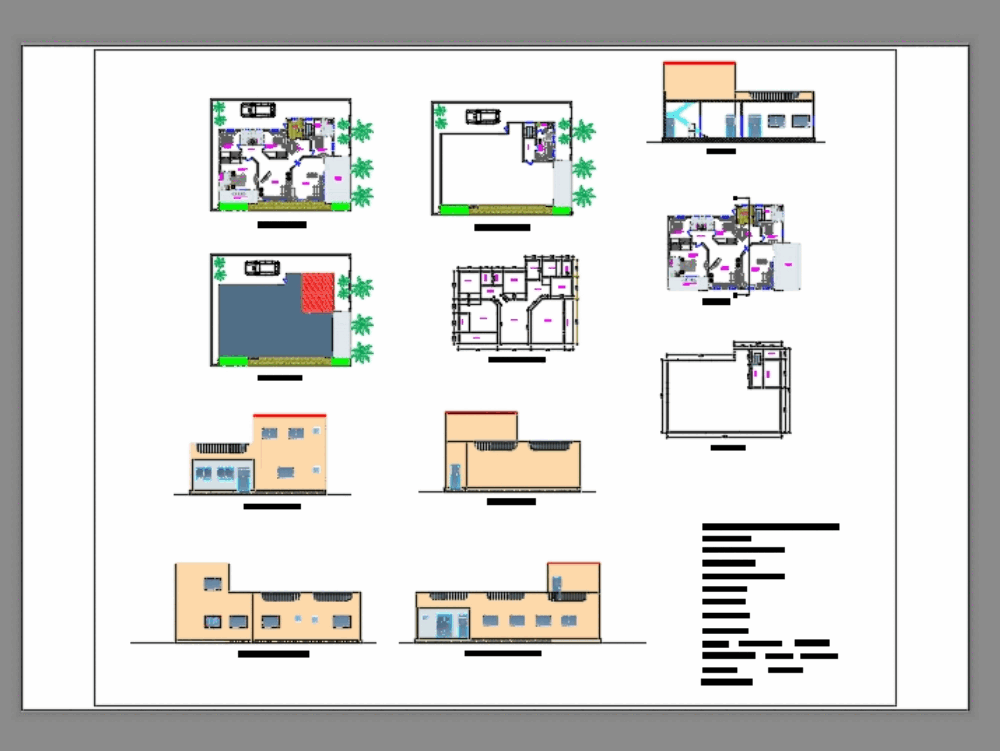 House plan in AutoCAD | Download CAD free (311.2 KB) | Bibliocad