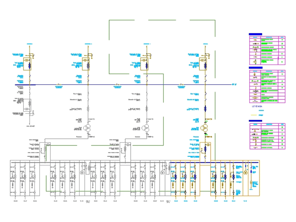 Subestação 60kv Unifilar Em Autocad Baixar Cad Grátis 3793 Kb Bibliocad 6088