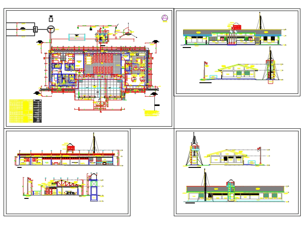 Dairy farm project in AutoCAD Download CAD free (858.19 