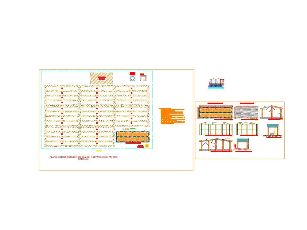 NURSERY DESIGN; BEDS shed and compost