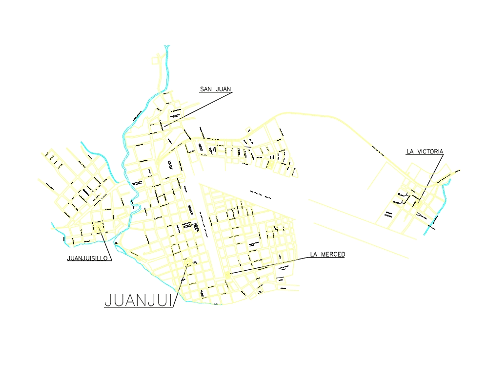 Plano catastral de juanjui - provincia de mariscal caceres dpto san