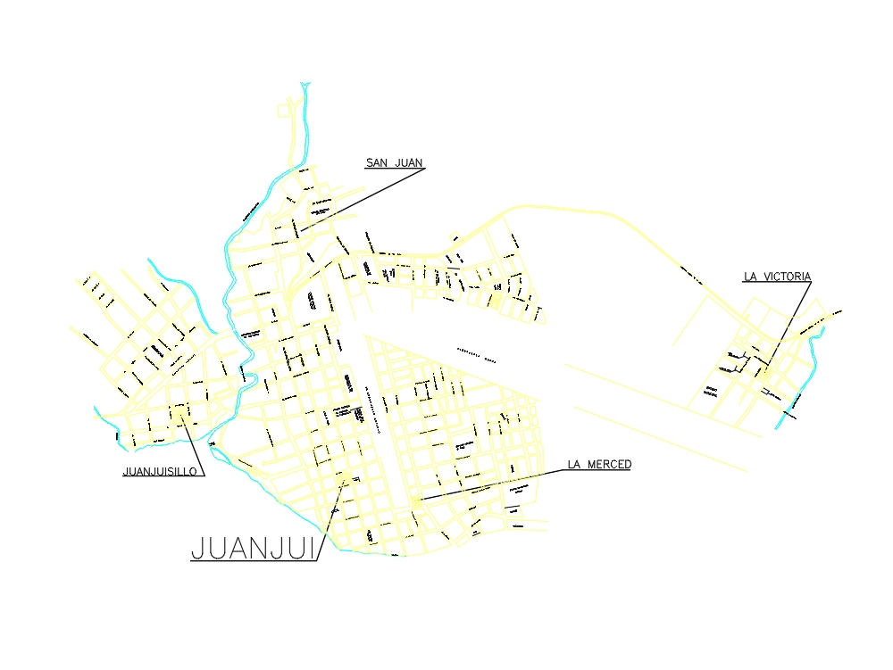 Katasterplan von Juanjui.