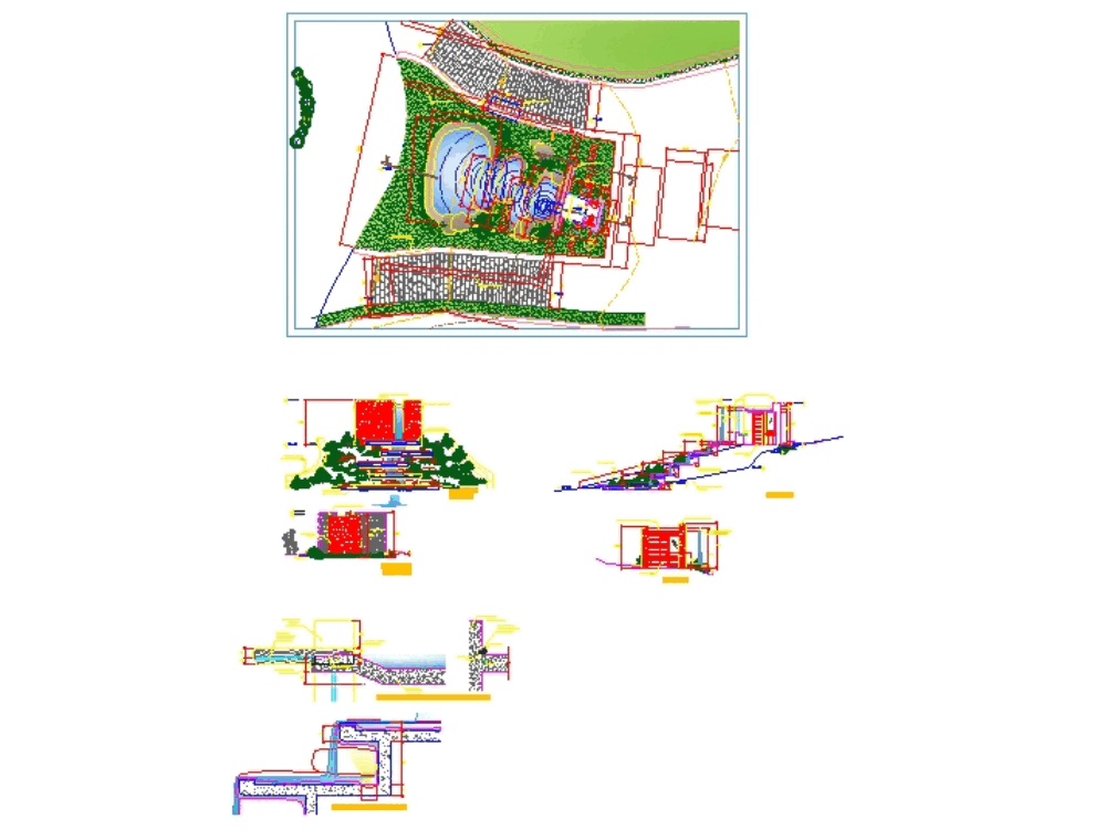 Landscape proposal for entry into a residential