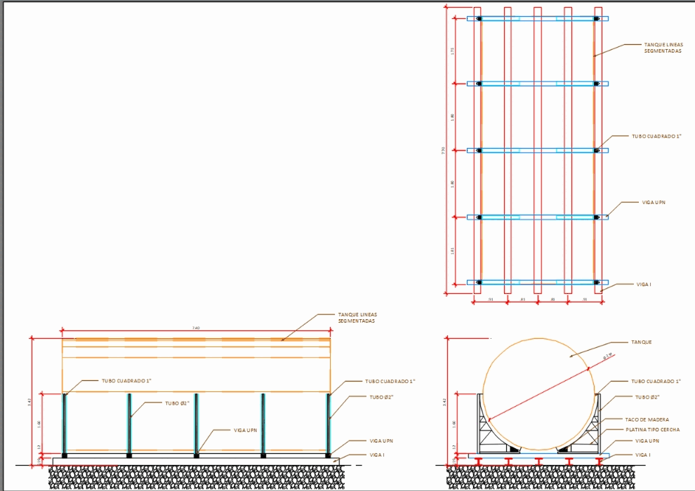 2d gas tank in AutoCAD | Download CAD free (64.06 KB ... 3d hvac drawing images 