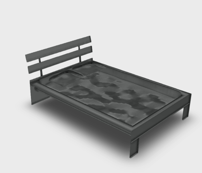 3D wooden bed
