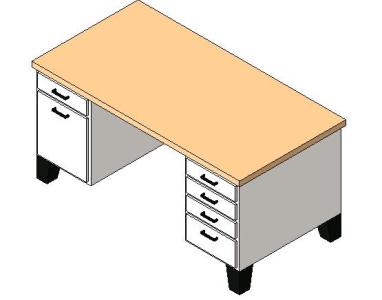 Mobliario - table bureau 3d