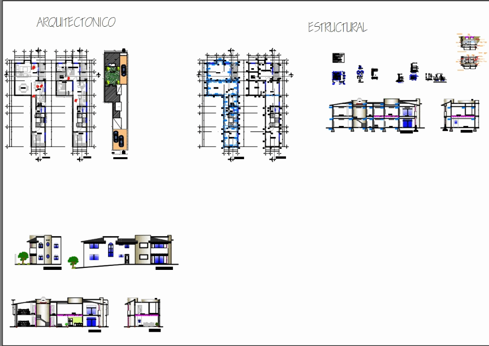 19+ Two Story House Plan Dwg