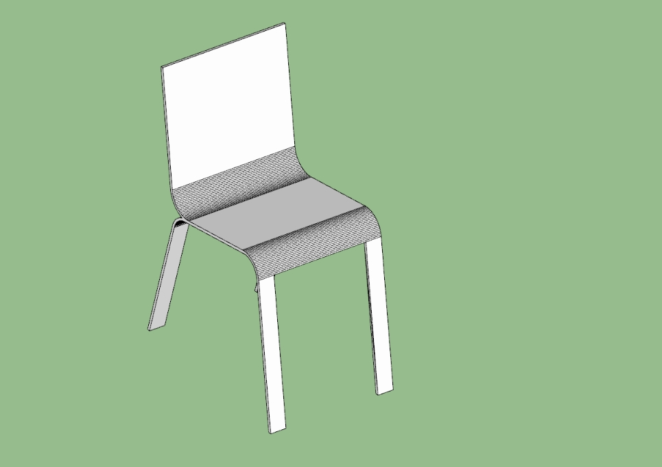 Ergonomischer Stuhl 3d