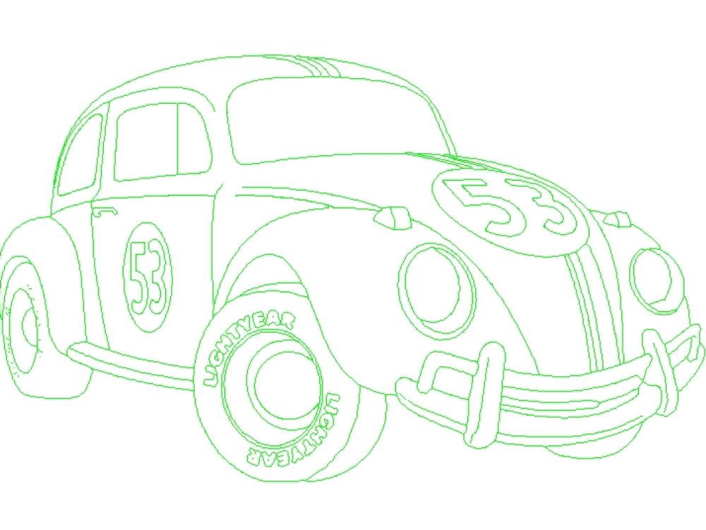Perspective view car