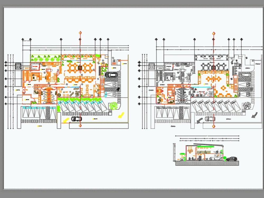 Restaurante En Autocad Descargar Cad Gratis 31 Mb Bibliocad 5007