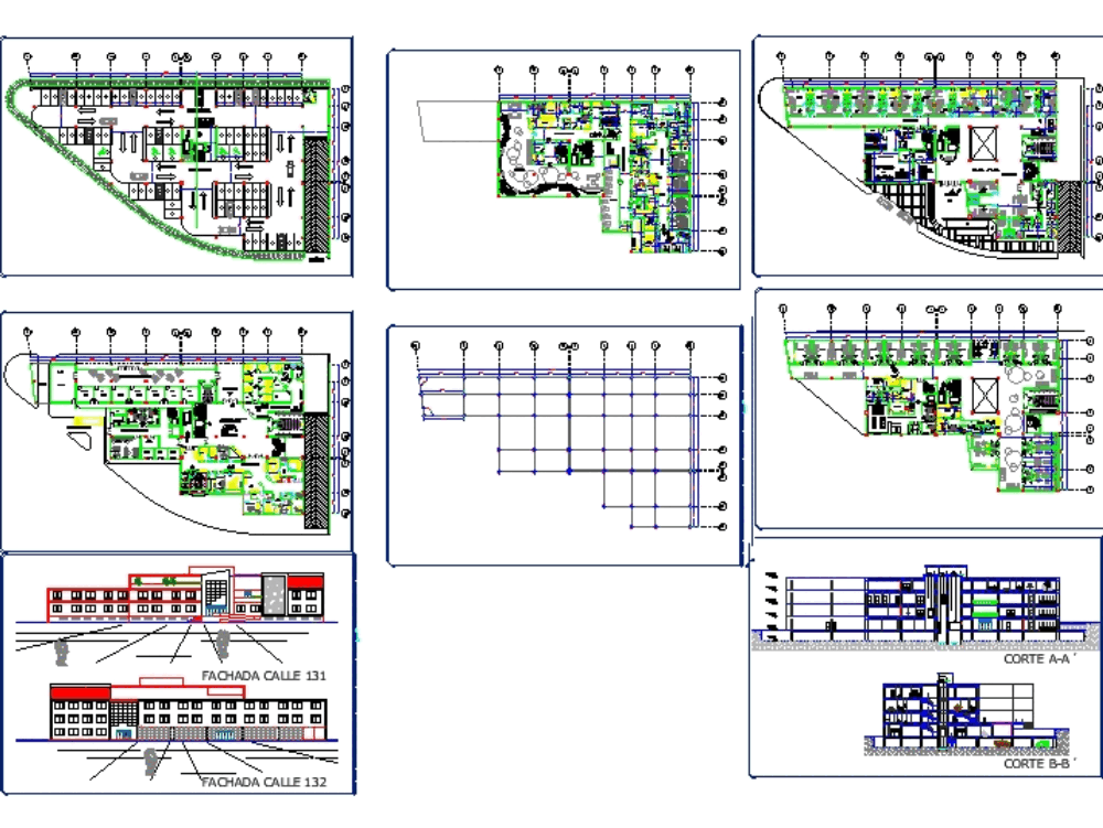 Health care medical center in AutoCAD CAD (3.89 MB) Bibliocad