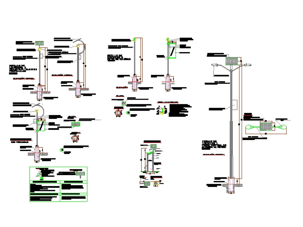 Luminaria y totem con panel fotovoltaico (161.79 KB) Bibliocad