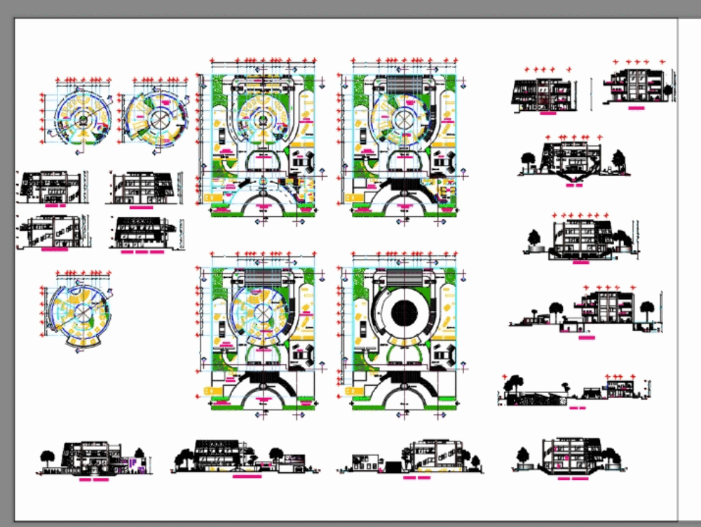 Recreation center in AutoCAD | Download CAD free (13.43 MB) | Bibliocad