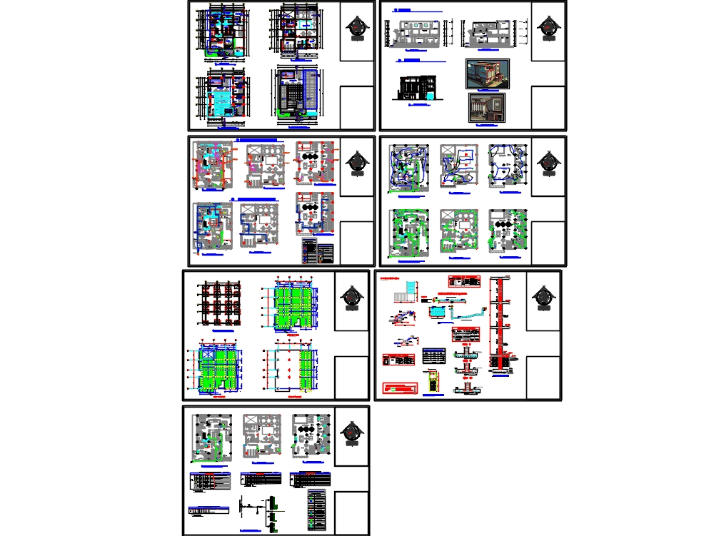 Catering service in AutoCAD | CAD download (9.54 MB) | Bibliocad