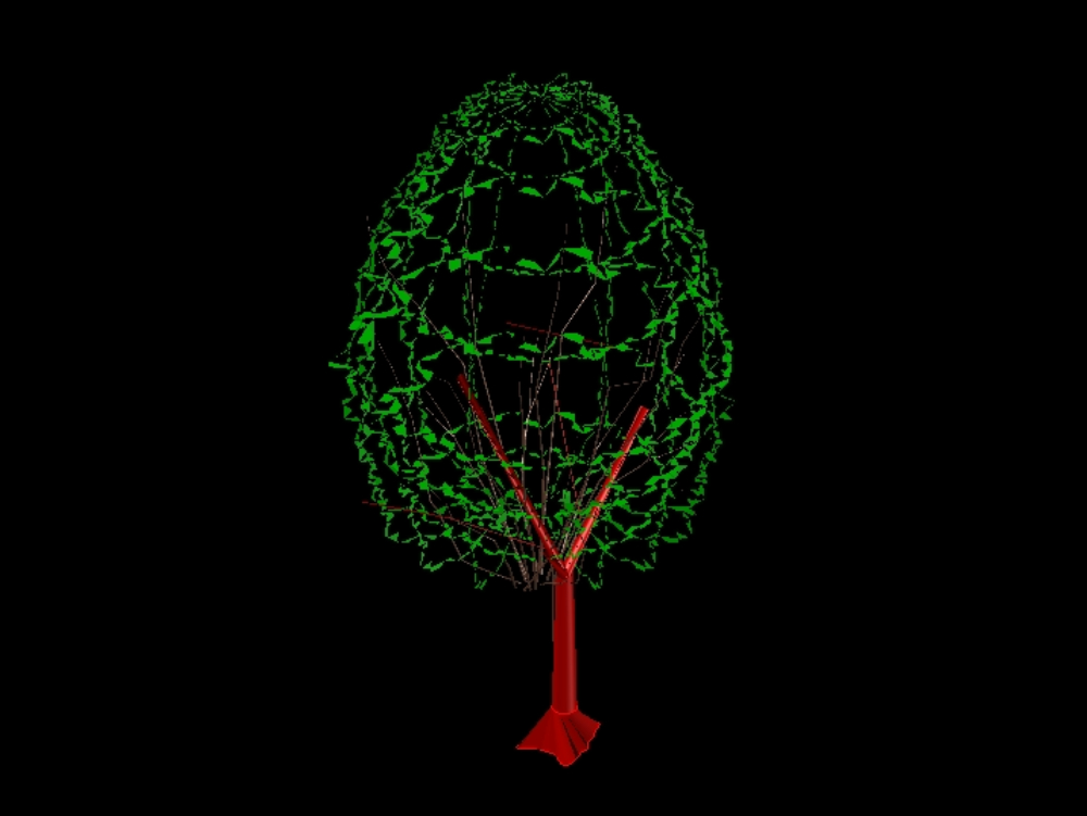 Trees in 3d.