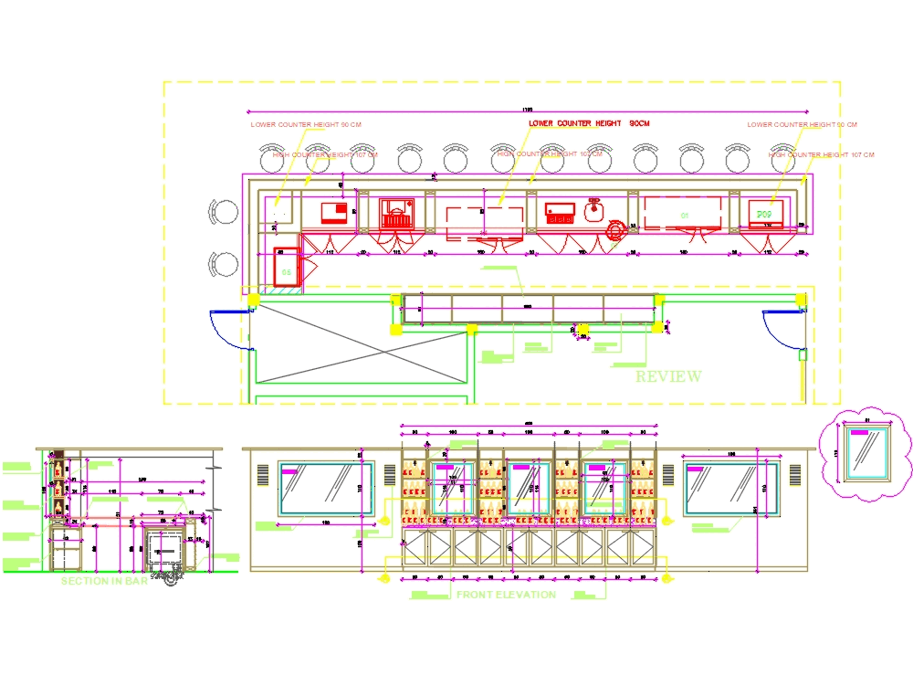 Beach bar in AutoCAD | CAD download (185.18 KB) | Bibliocad