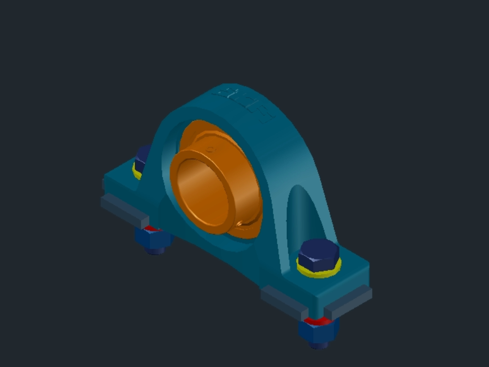 Support with 3d bearing