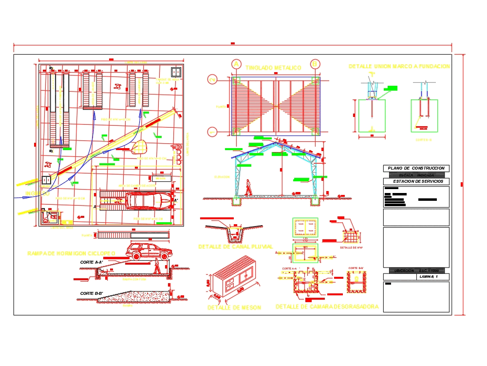 Car wash in AutoCAD CAD download (503.58 KB) Bibliocad