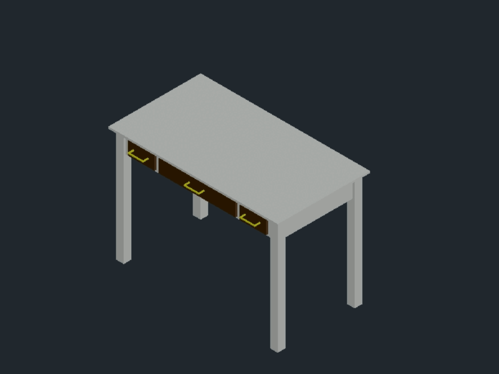 3d-tabelle in AutoCAD | Kostenlos CAD herunterladen (8.21 KB) | Bibliocad