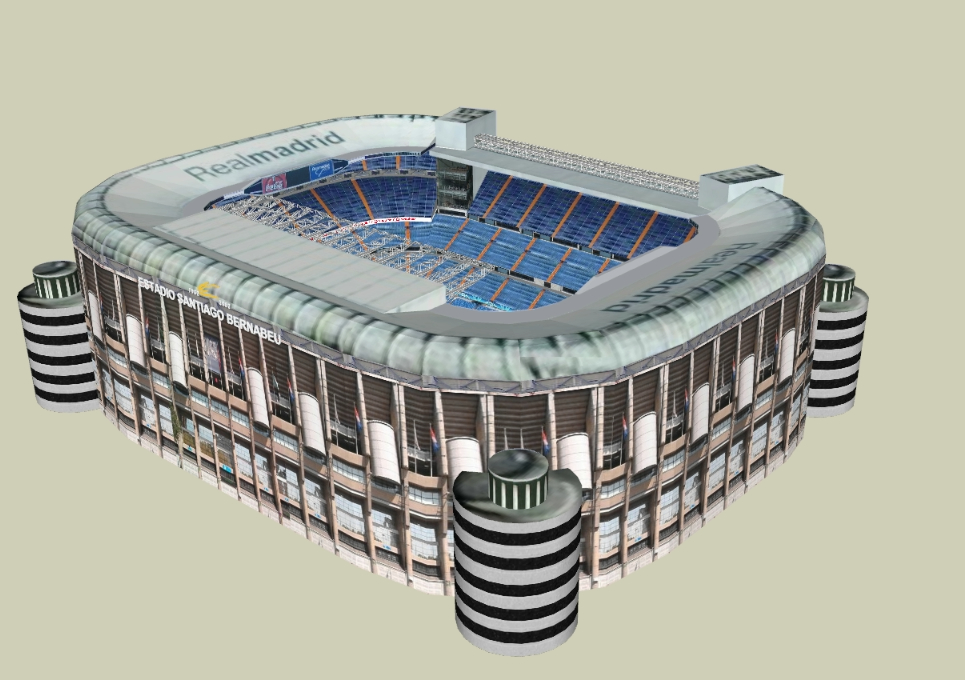 3D Santiago Bernabeu Stadium
