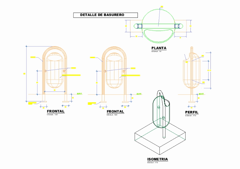 DETAILS OF A LANDFILL E isometry