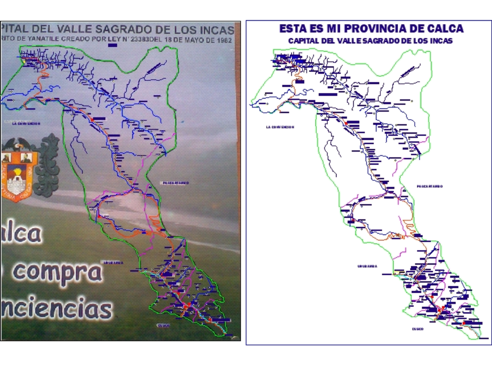 Mapa de Calca - Cusco