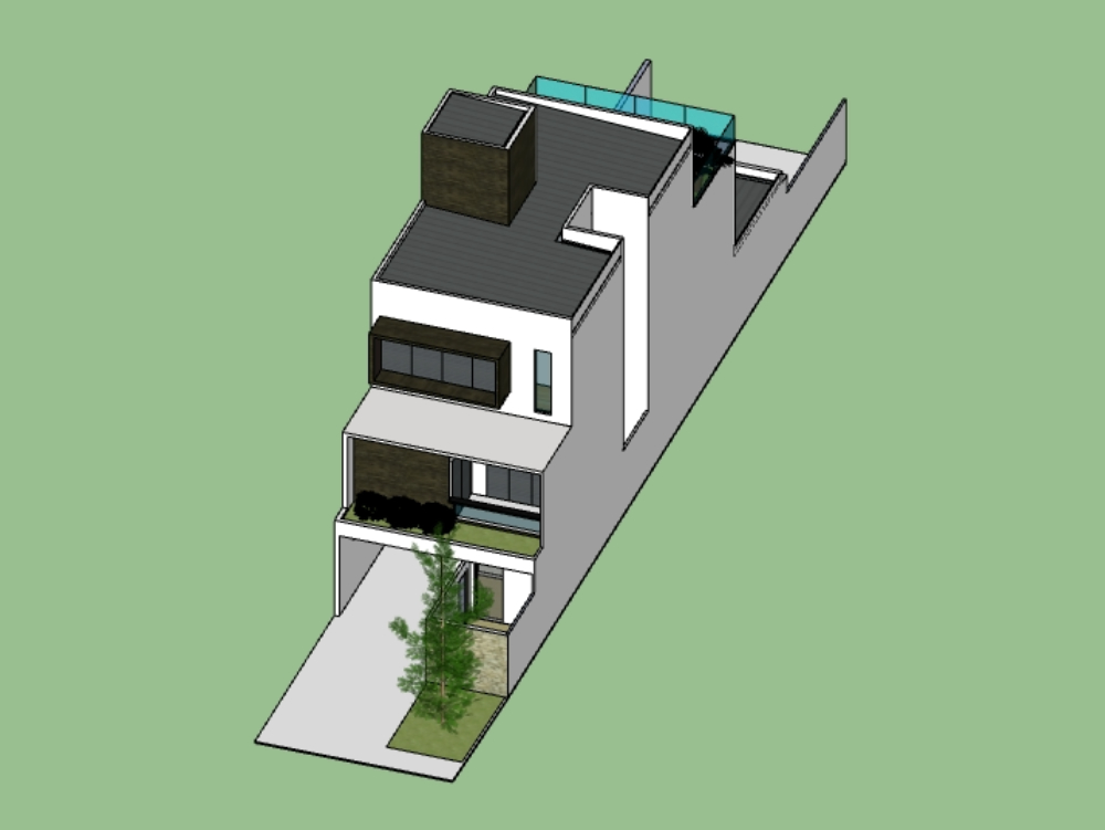 3D modern housing