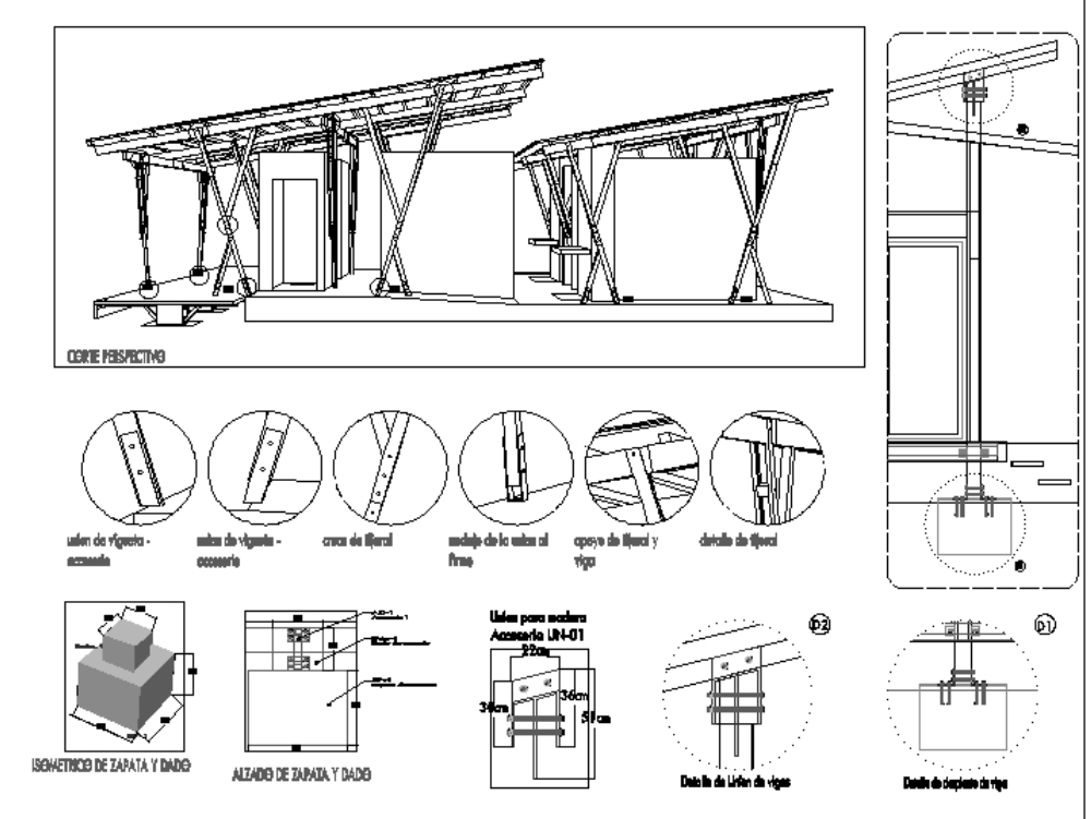 estrutura de madeira