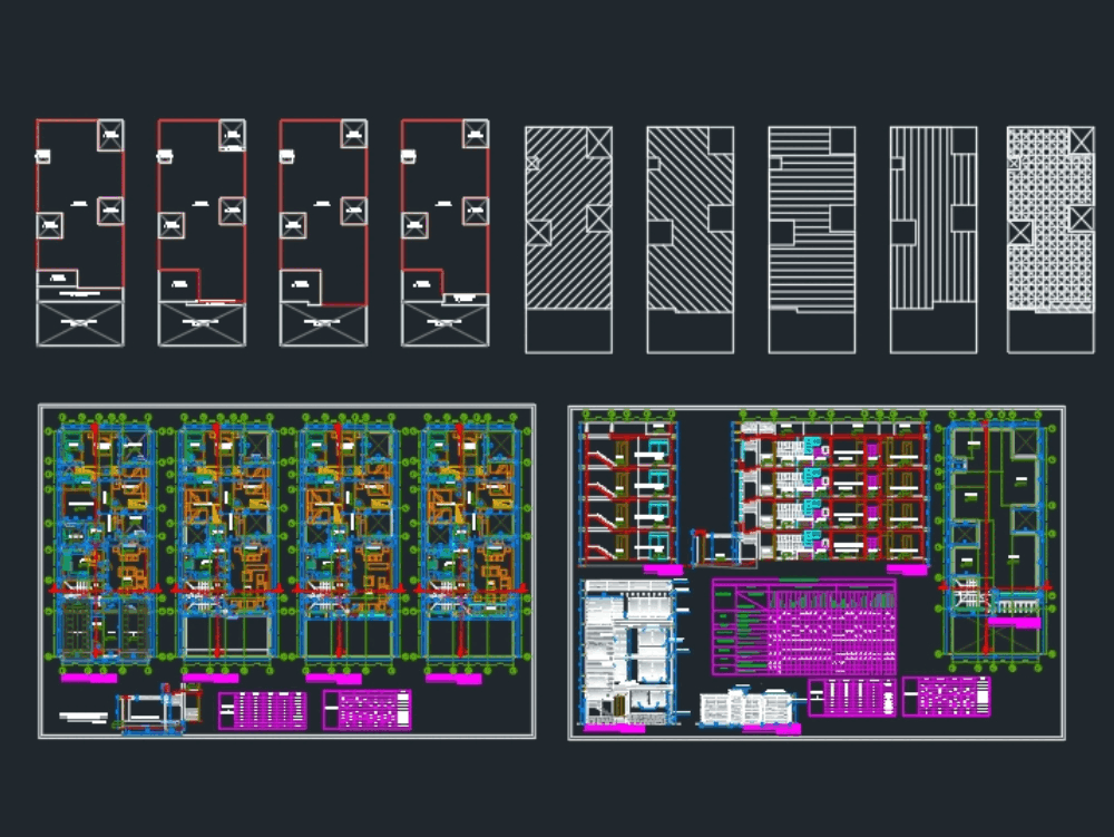 Edificio de departamentos en AutoCAD | Descargar CAD ...